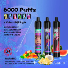 Fumot Randm चकाचौंध 6000 पफ्स